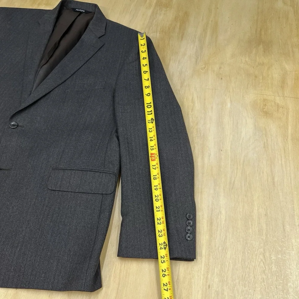Jos A Bank Soft Tweed Blazer Jacket Sport Coat Mens 46R Tailored Fit Wool Brown